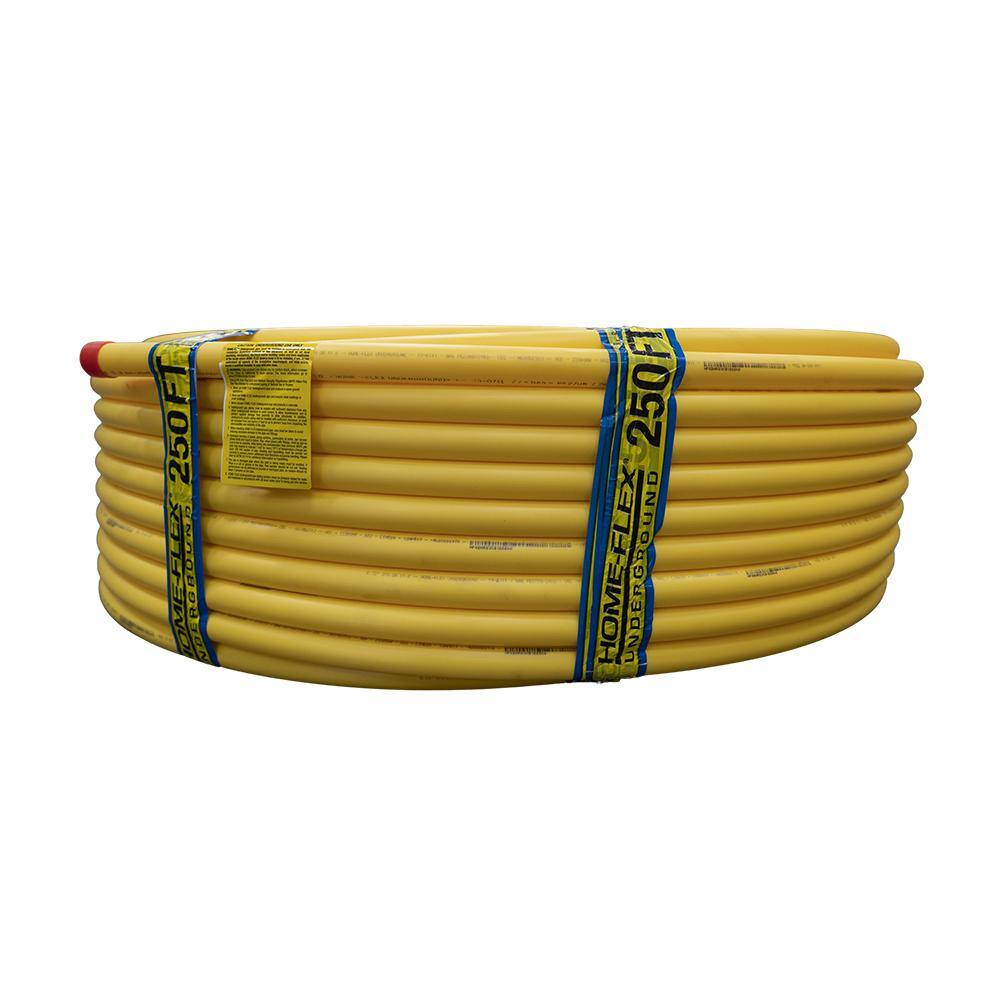 HOME-FLEX 34 in. IPS x 250 ft. DR 11 Underground Yellow Polyethylene Gas Pipe 19-0711250