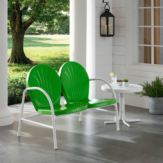 Griffith 2pc Outdoor Conversation Set Kelly Green Crosley