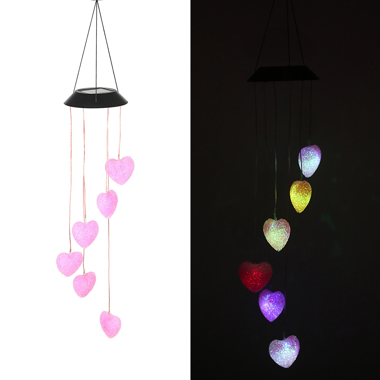 1 Solar Wind Chimes 1 Hook 1 Manual Heart