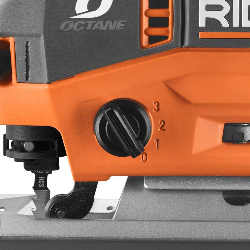 RIDGID 18V Brushless Cordless Jig Saw Kit with 4.0 Ah MAX Output Battery and Charger R8832B-AC9540