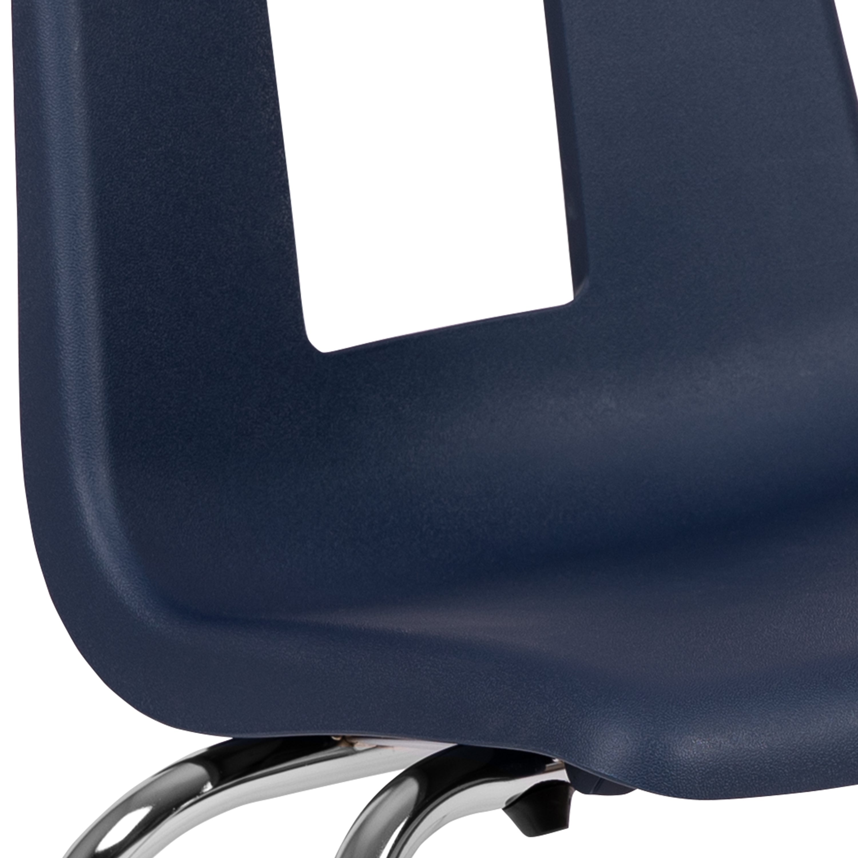 Emma + Oliver Navy Student Stack School Chair - 16-inch