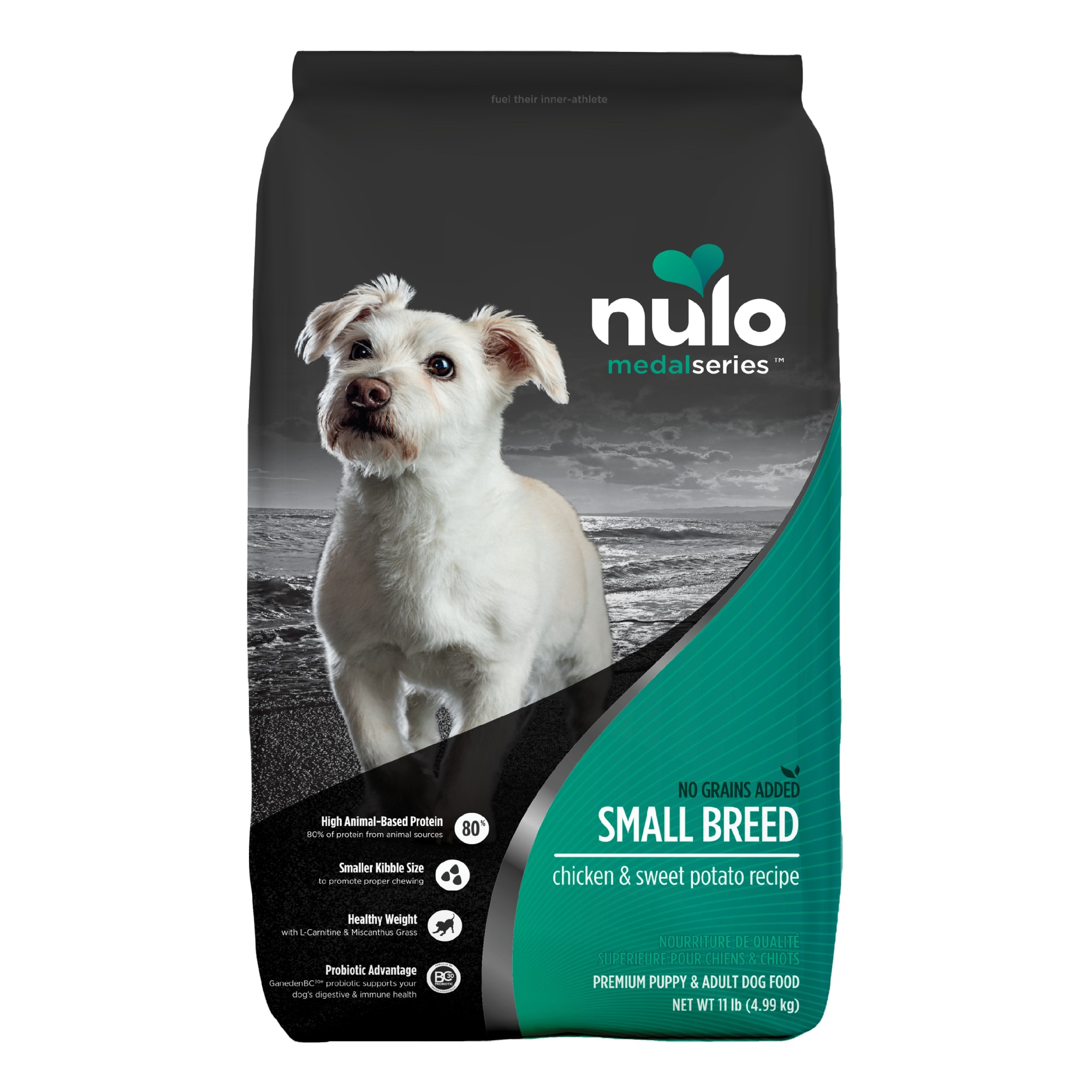 Nulo MedalSeries Grain-Free Chicken  Sweet Potato Small Breed Dry Dog Food， 11 lbs.