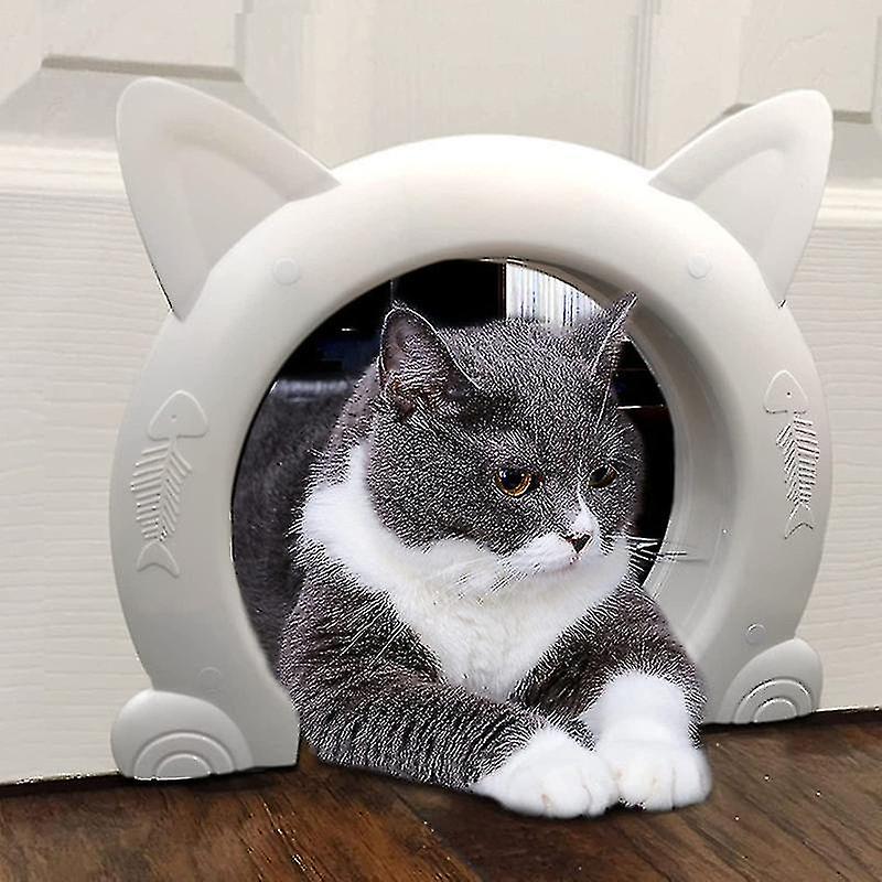 Pet Safe Door Round Security Abs Interior Exterior Door For Cat Door Accessories Cat Supplies Cute Dog Door