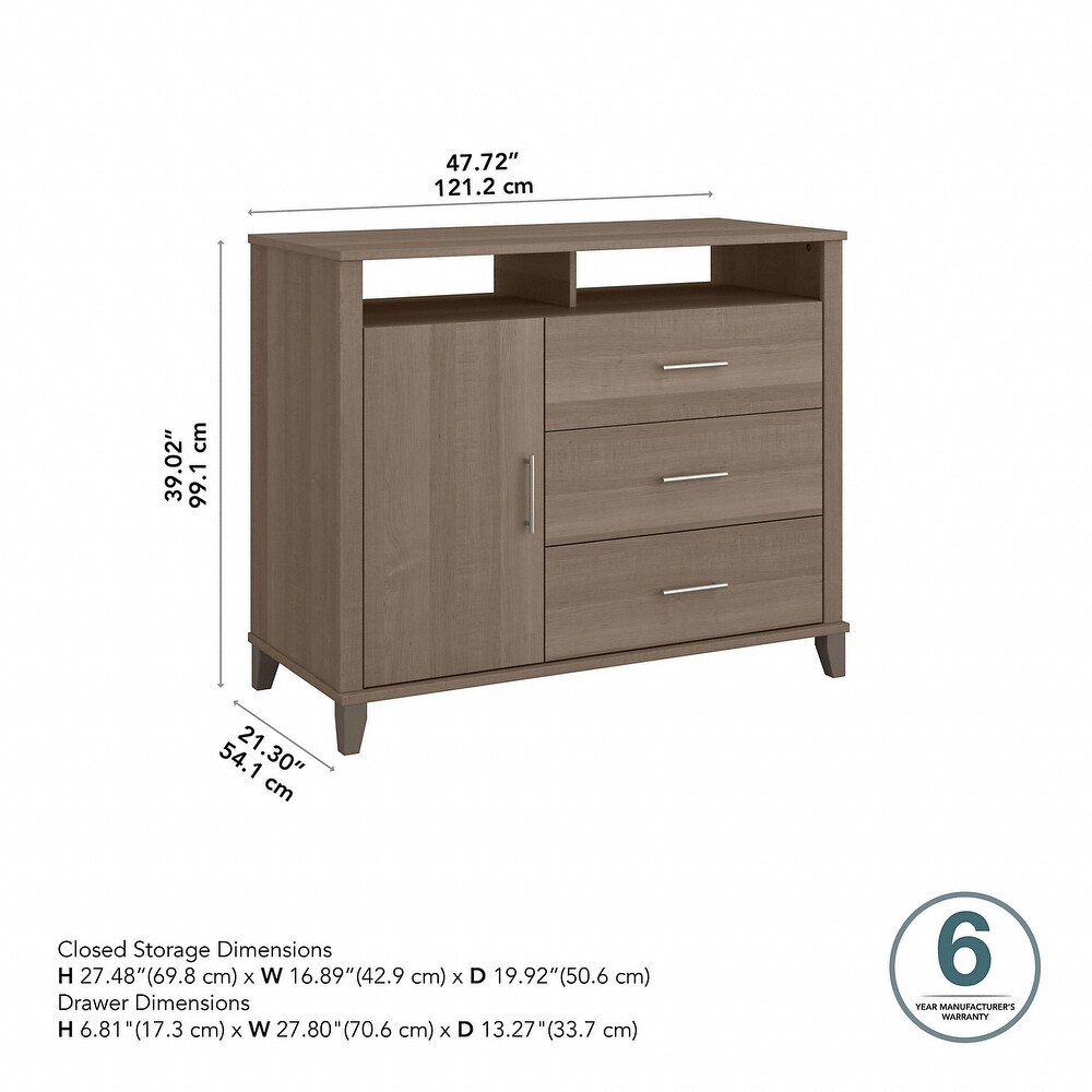 Somerset Tall Sideboard Buffet Cabinet by Bush Furniture