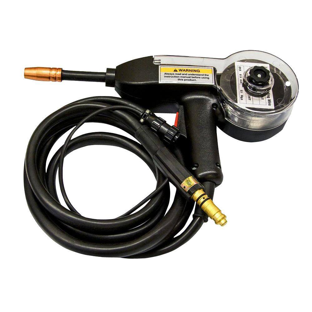 Lotos 175 Amp MIG Wire Feed Welder Flux Core Welder and Aluminum Gas Shielded Welding with included Spool Gun 220V MIG175