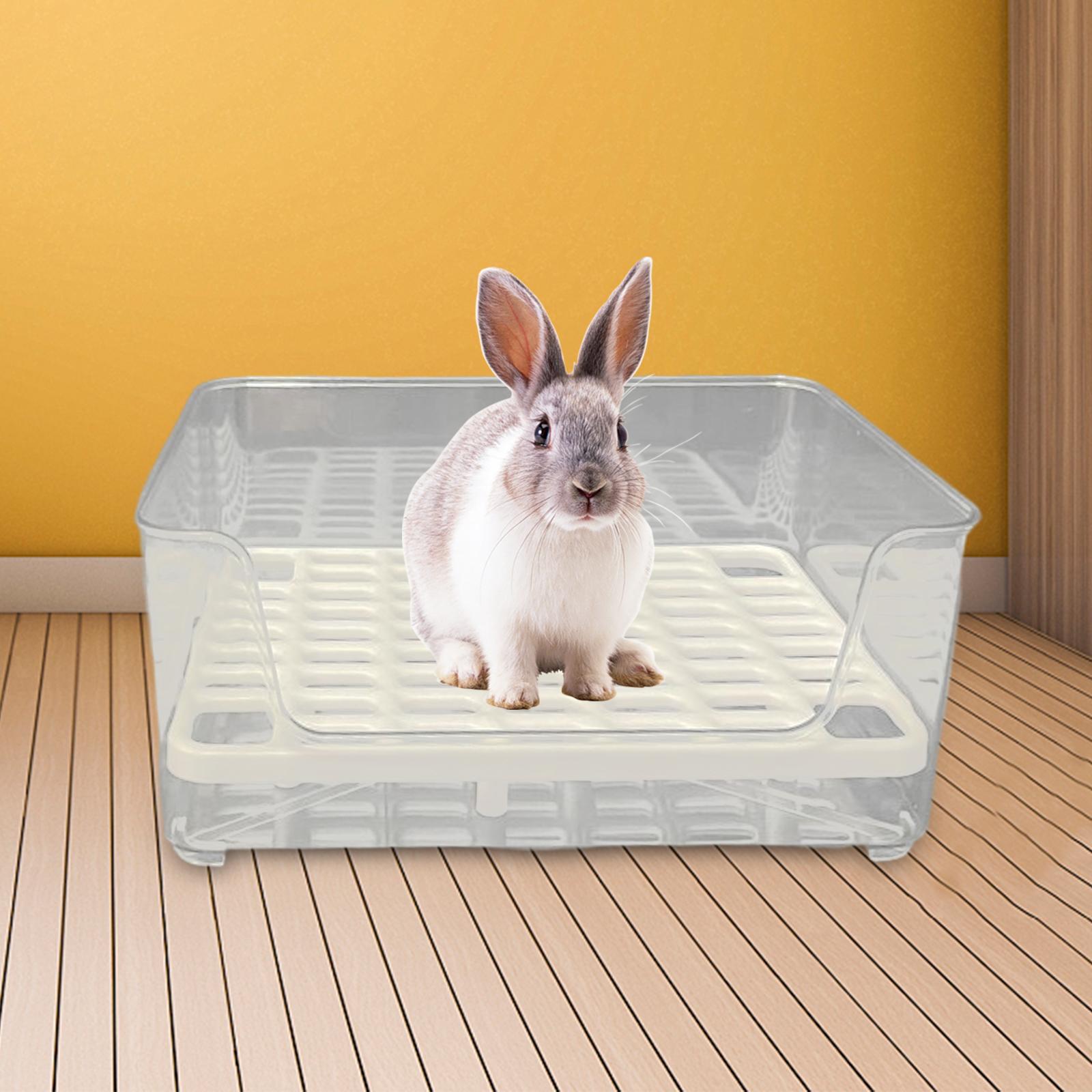 Rabbit Litter Box Rectangular Litter Box Potty Trainer for Rabbits Galesaurus