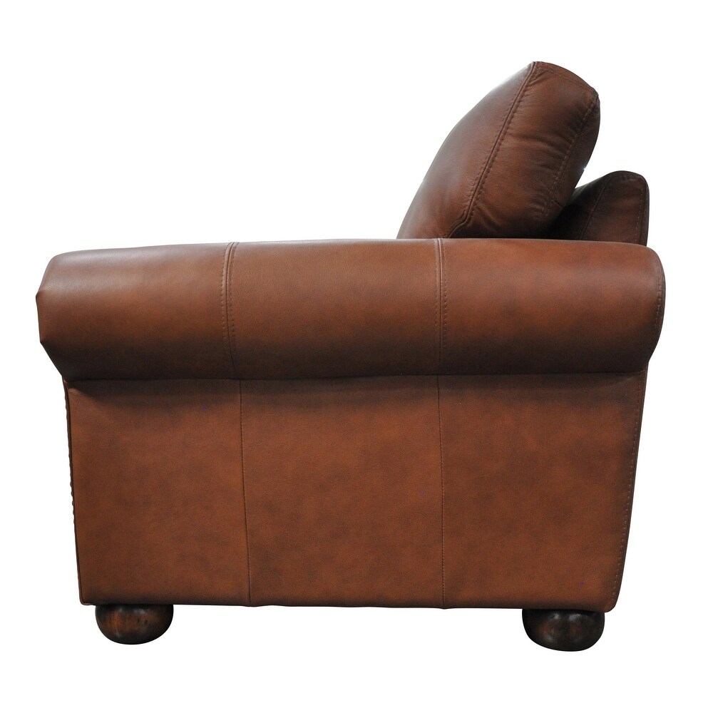 Mojave Ultra Comfort Genuine Leather Sofa and Chair Set