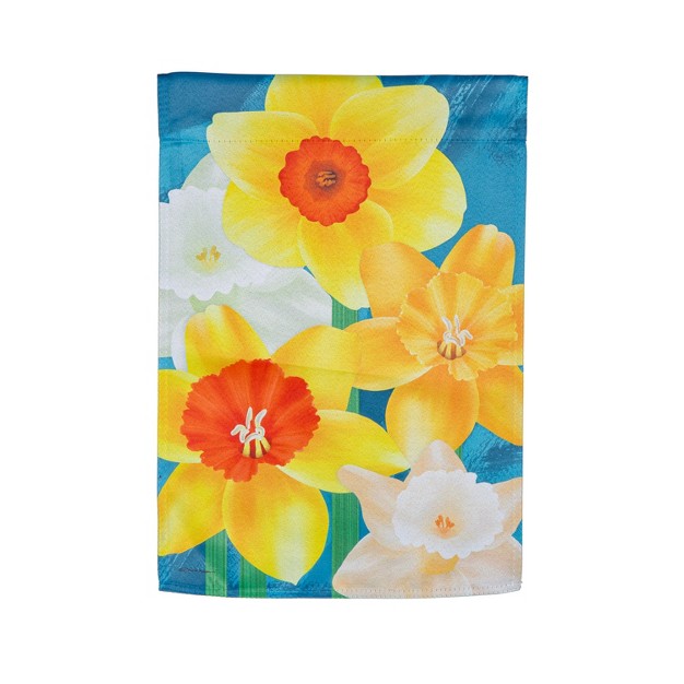 Daffodil Suede Garden Flag