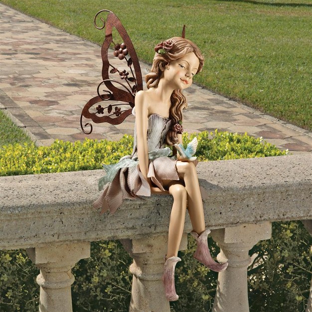 Design Toscano Fannie The Fairy Sitting Statue