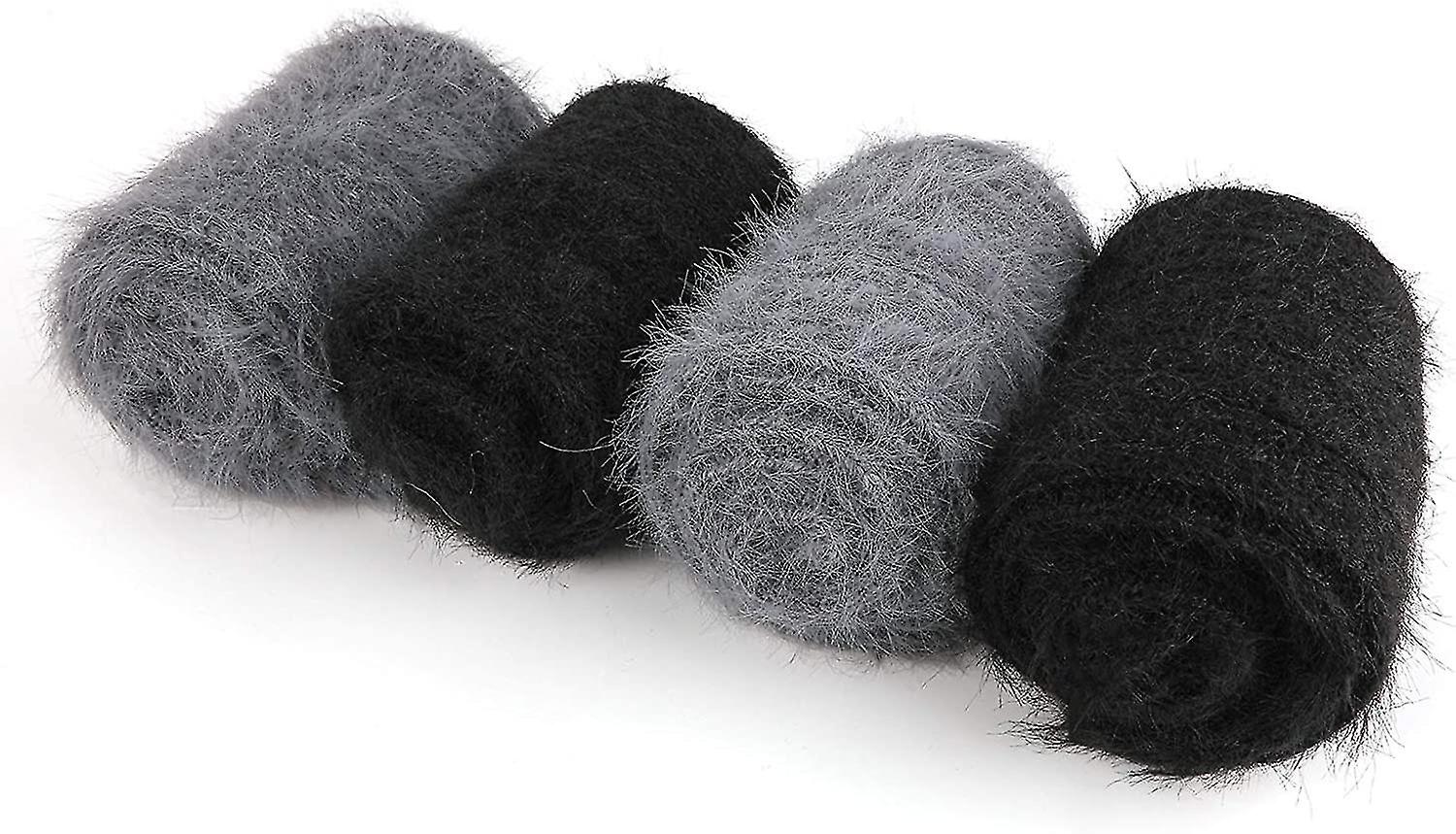 2 Pairs Fluffy Ankle Leg Warmer， Winter Knit Crochet Women's Leg Warmer Knee High Leg Warm