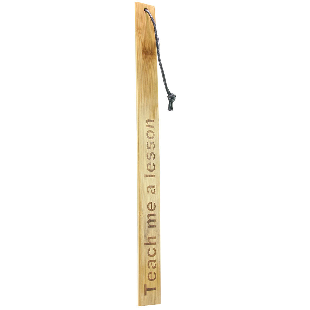 Teach Me a Lesson Bamboo Paddle