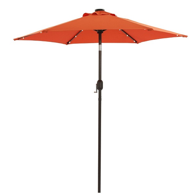 7 5 x27 X 7 5 x27 Solar Led Patio Umbrella Orange Wellfor