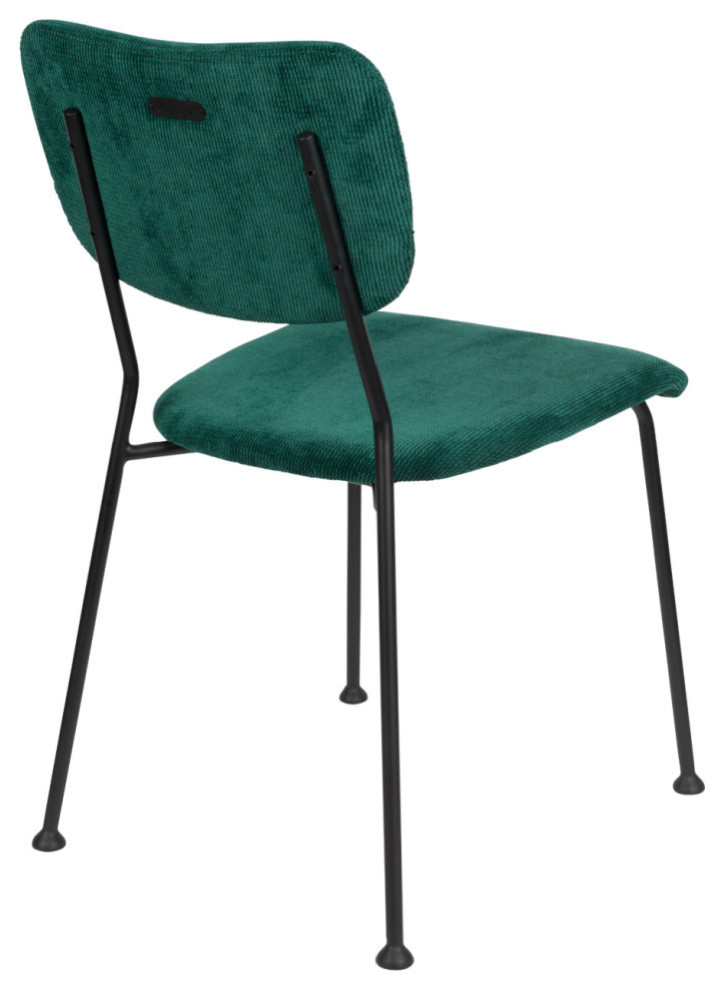 Green Upholstered Dining Chairs (2)  Zuiver Benson   Mediterranean   Dining Chairs   by Luxury Furnitures  Houzz