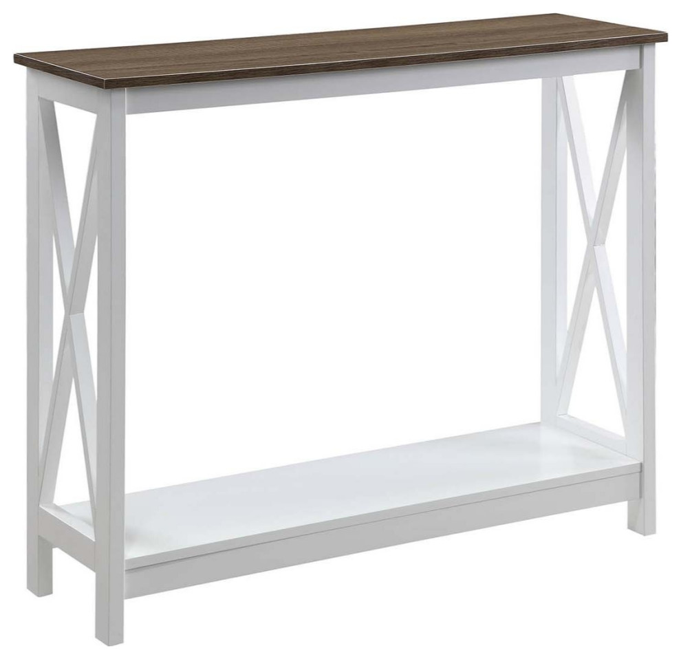 Oxford Console Table With Shelf   Transitional   Console Tables   by VirVentures  Houzz