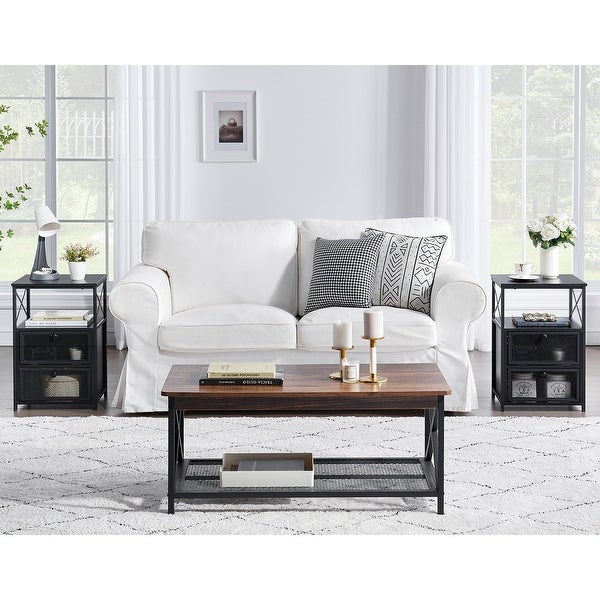 Taomika Contemporary Coffee Table and End Table Set( 2PCS/3PCS)