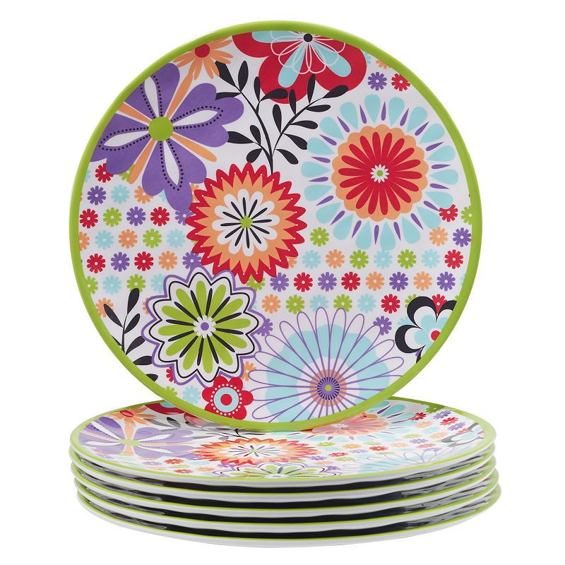 Certified International Carnaby 6-pc. Melamine Dinner Plate Set