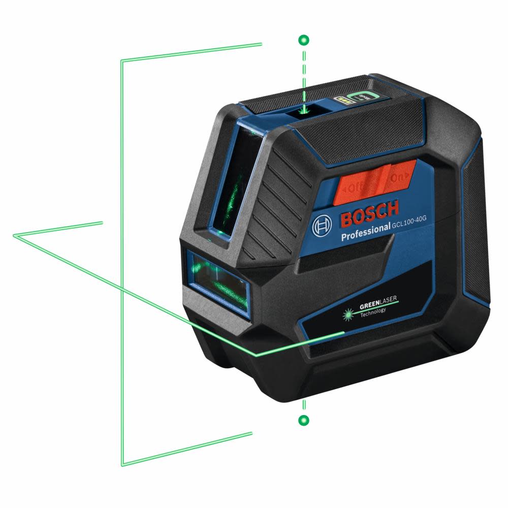 Bosch Green Beam Self Leveling Cross Line Laser Reconditioned GCL100-40G-RT from Bosch