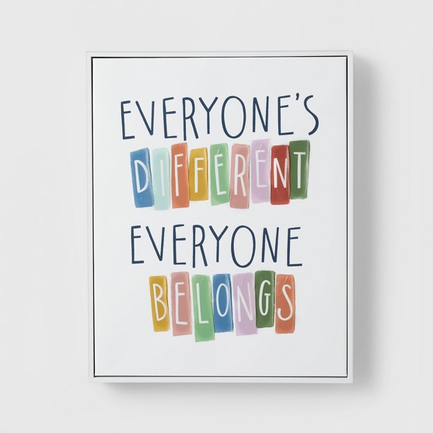 Everyone Belongs Kids x27 Wall Art