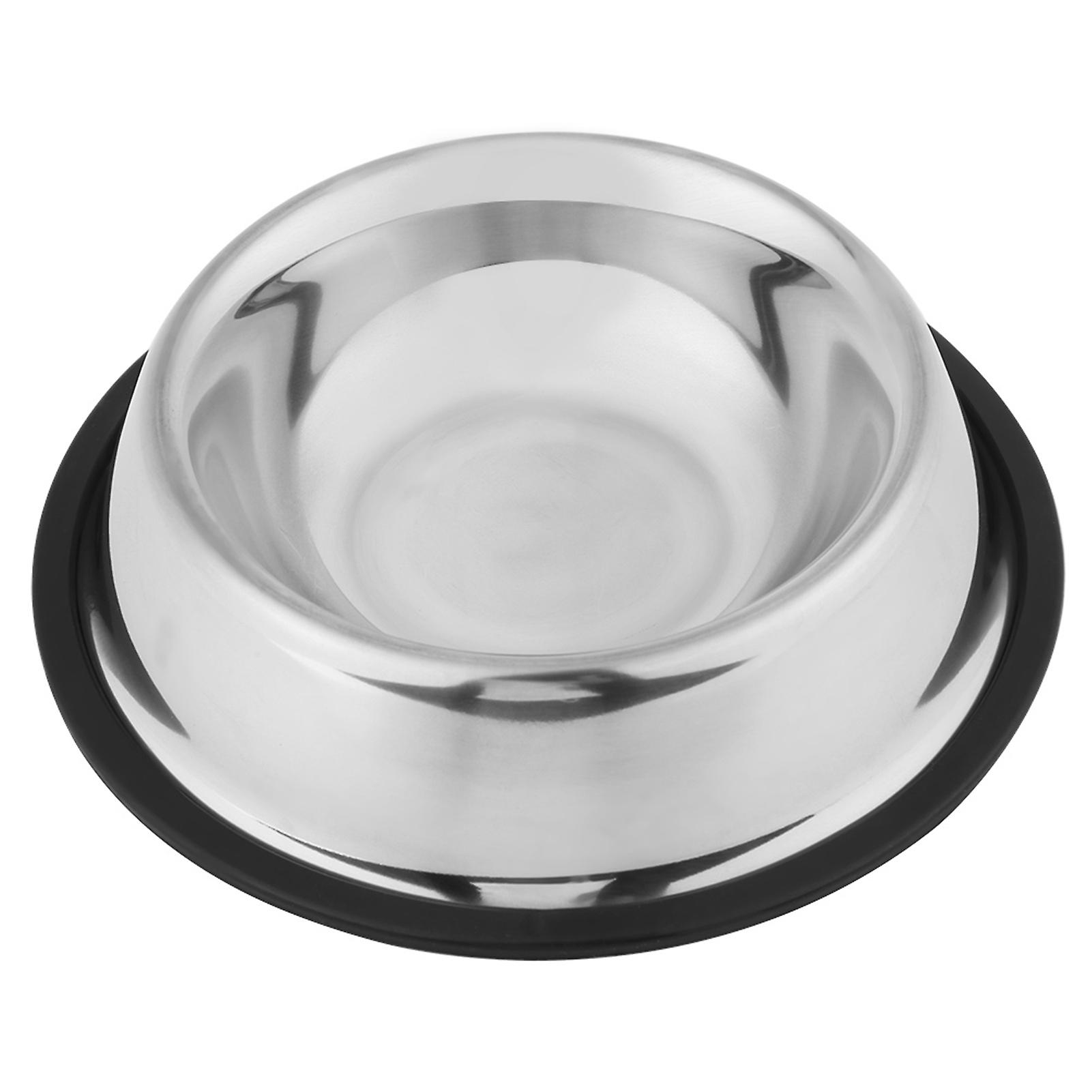 Durable Pet Dog Puppy Stainless Steel Travel Feed Food Water Dish Feeder Bowl 15cm/5.91in