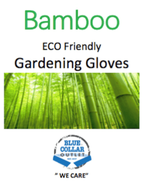 Blue Collar Outlet Bamboo Gardening Safety Utility Gloves