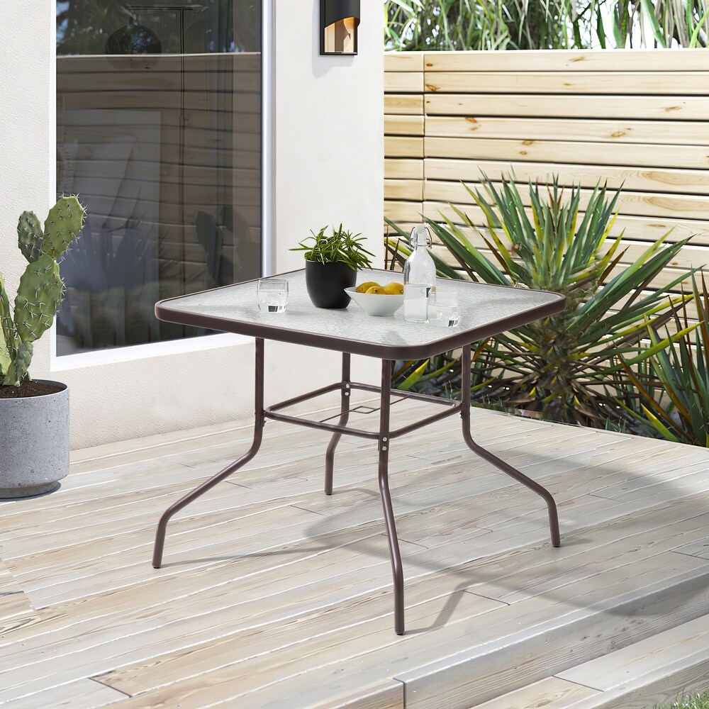 VredHom Patio Dining Table with Umbrella Hole