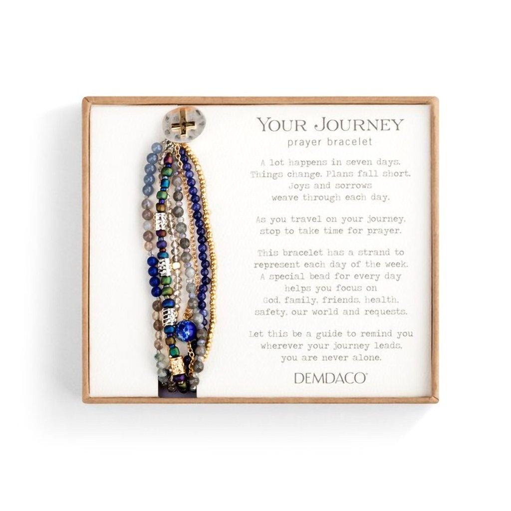 DEMDACO  Beaded Prayer Bracelet - Indigo