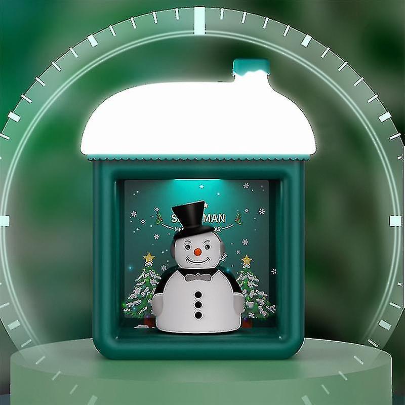 3d Night Light Atmosphere Light Christmas Snow House Induction Light Student Bedroom Bedside Table