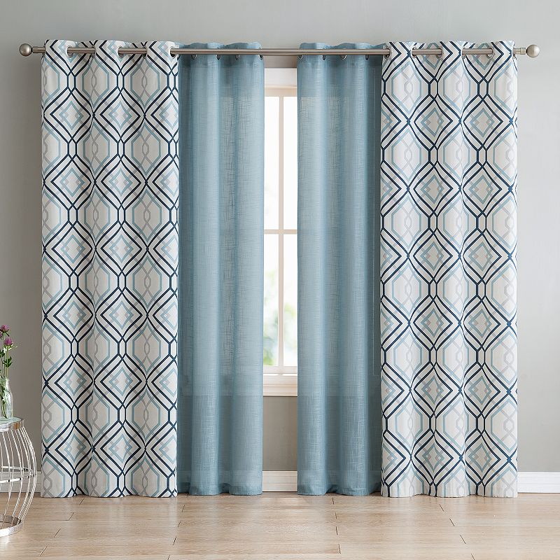 VCNY Jackston Blackout 4-piece Window Curtain Set