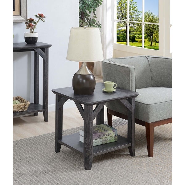 The Gray Barn West End Table with Shelf