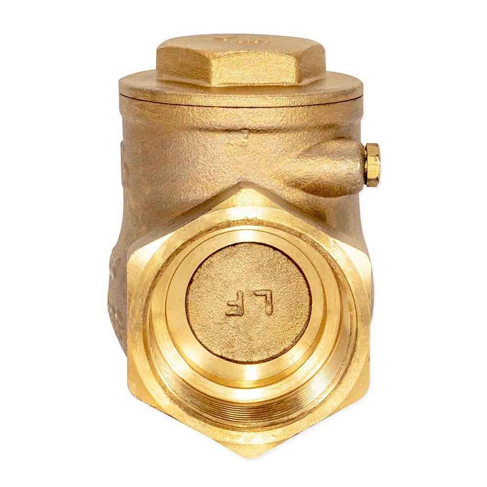 EZ-FLO 1-12 in. IPS Brass Swing Check Valve 20429LF