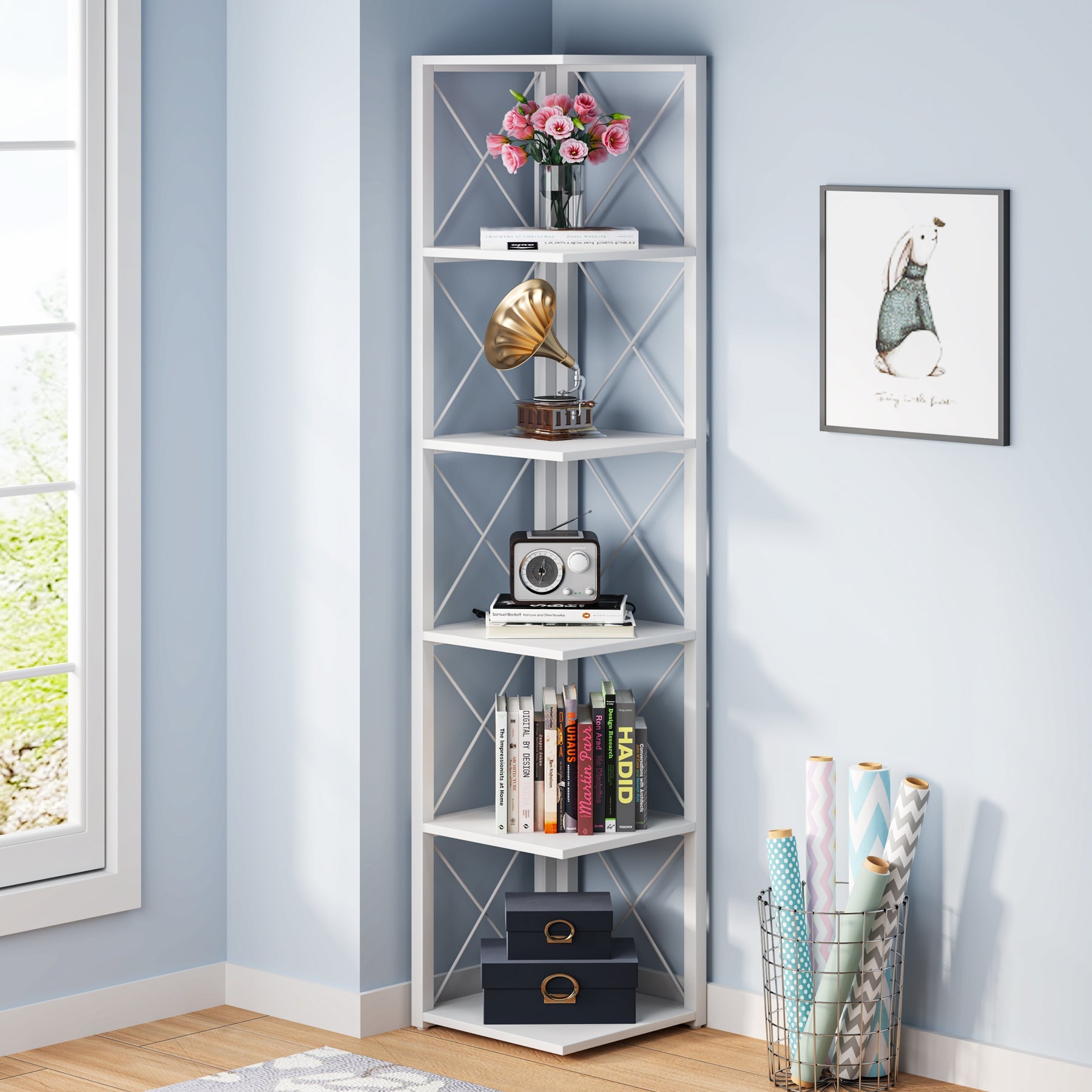 6-Tier Corner Shelf, 70.86