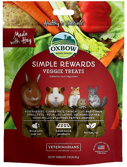 Oxbow Simple Rewards Oven Baked Veggie Small Animal Treats