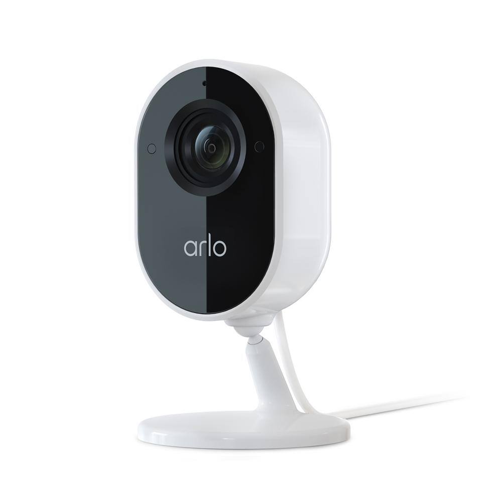 Arlo Essential Indoor Camera - 1080p Video with Privacy Shield Night Vision 2-Way Audio White VMC2040-100NAS