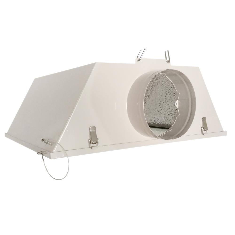 Hydro Crunch Large Air Cooled with 6 in. Duct and Glass Panel Grow Light Reflector for up to 1000-Watt D940003000