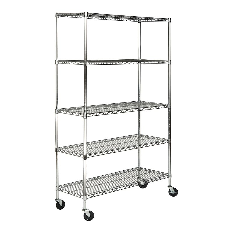 Safavieh Echo 5-Tier Heavy Duty Chrome Wire Shelf