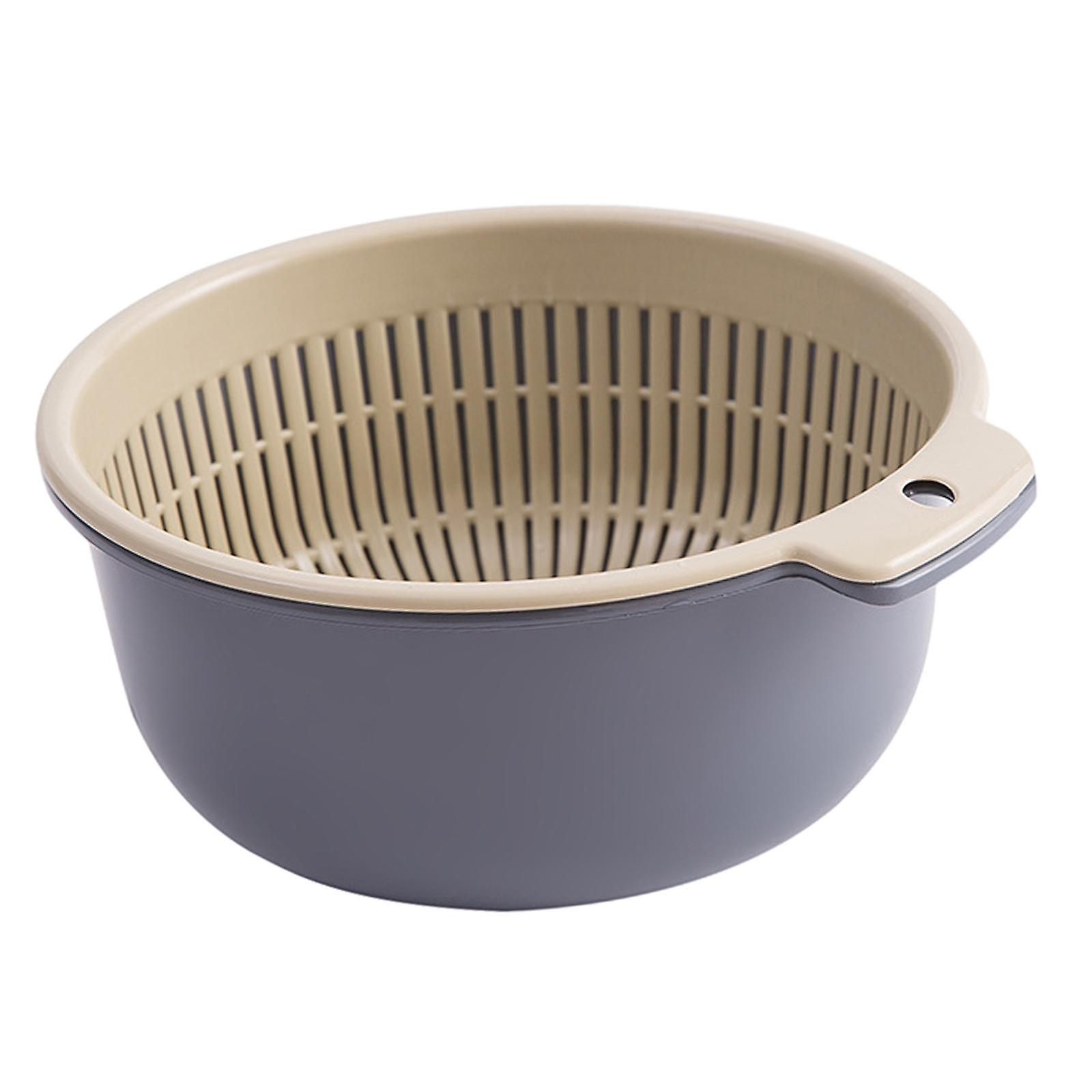 Vegetable Washing Drainage Basket Kitchen Colander Bowl For Salads Spaghetti Large Violet