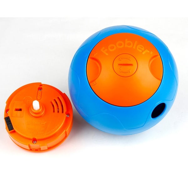 The Foobler Treat Dispensing Toy for Dogs， Blue/Orange Color - Multi