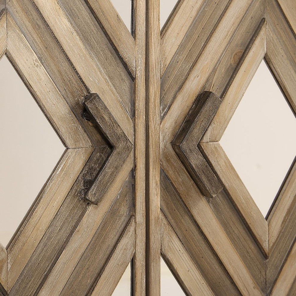 Uttermost Tahira Mirrored Accent Cabinet   Transitional   Accent Chests And Cabinets   by Lighting and Locks  Houzz