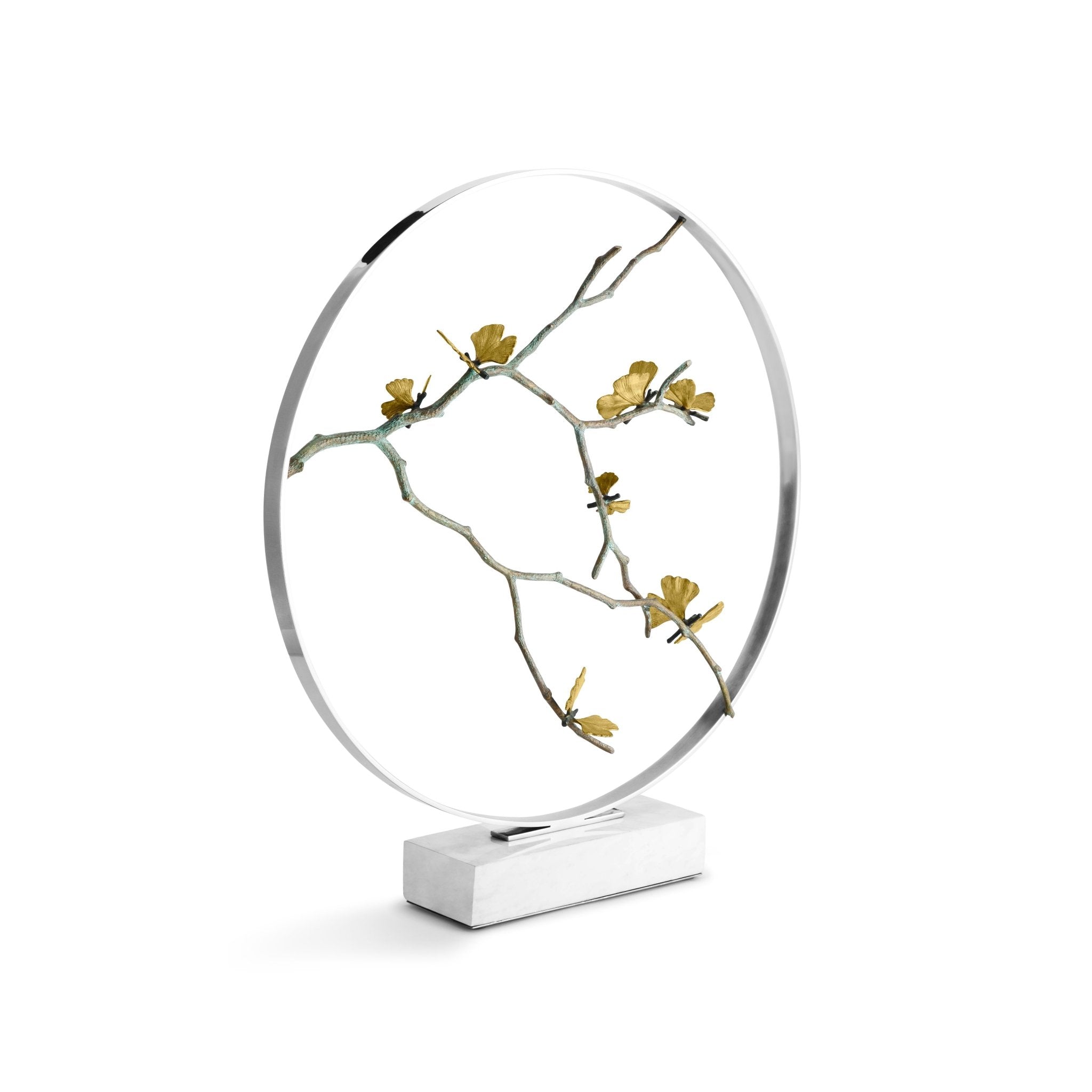 Butterfly Ginkgo Moon Gate Sculpture