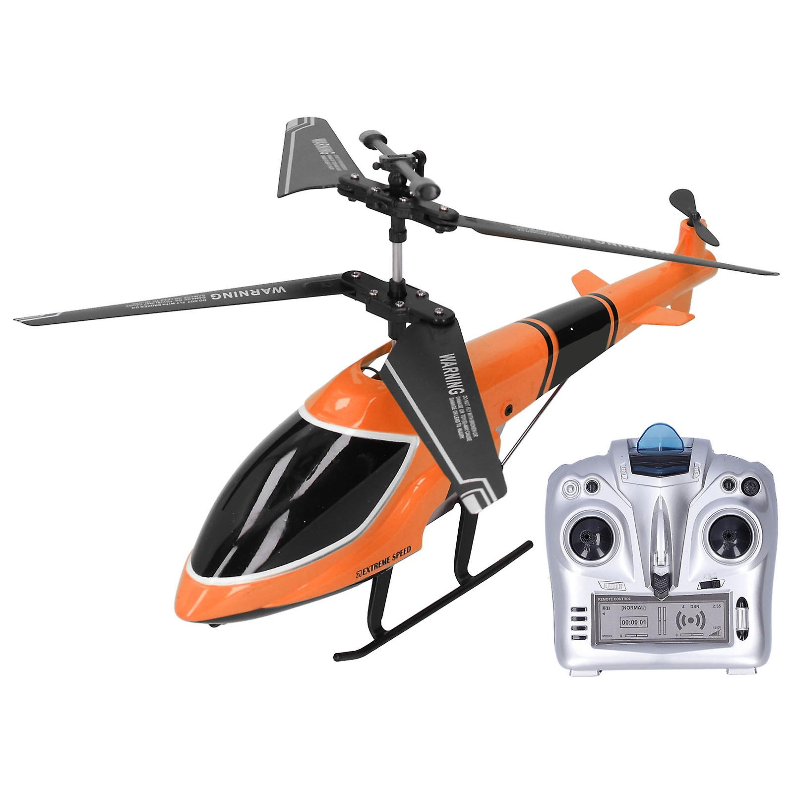 2.4g Helicopter Electric Remote Control Led Light Helicoptor Toy For Children Kidsorange