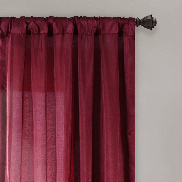 Light Filtering Milione Fiori Curtain Panels Red Lush D cor