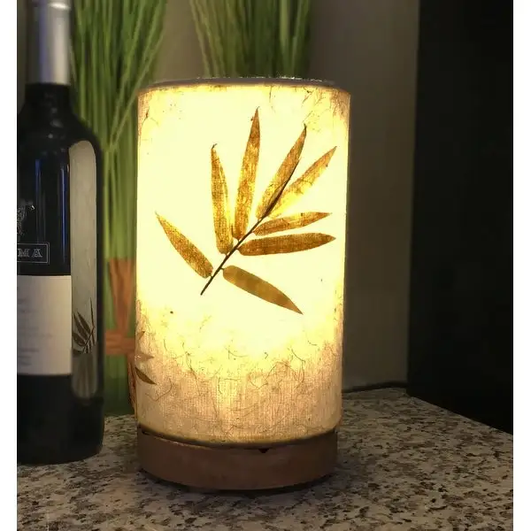 Handmade Paper Cylinder Mini Bamboo Lamp