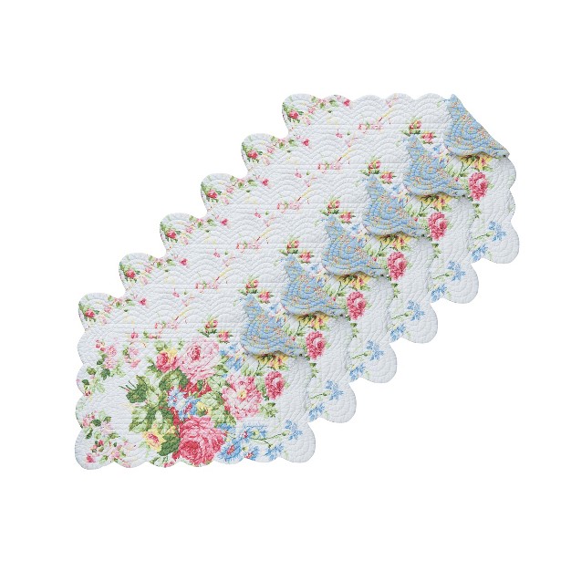 C amp f Home Cottage Rose Placemat Set Of 6