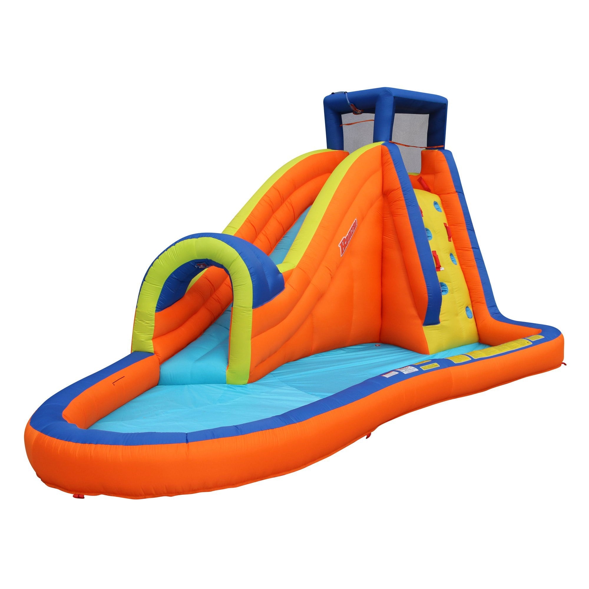 Banzai Pipeline Water Park Toy, Length: 14 ft 7 in, Width: 9 ft 6 in, Height: 7 ft 11 in, Inflatable Outdoor Backyard Water Slide Splash Toy