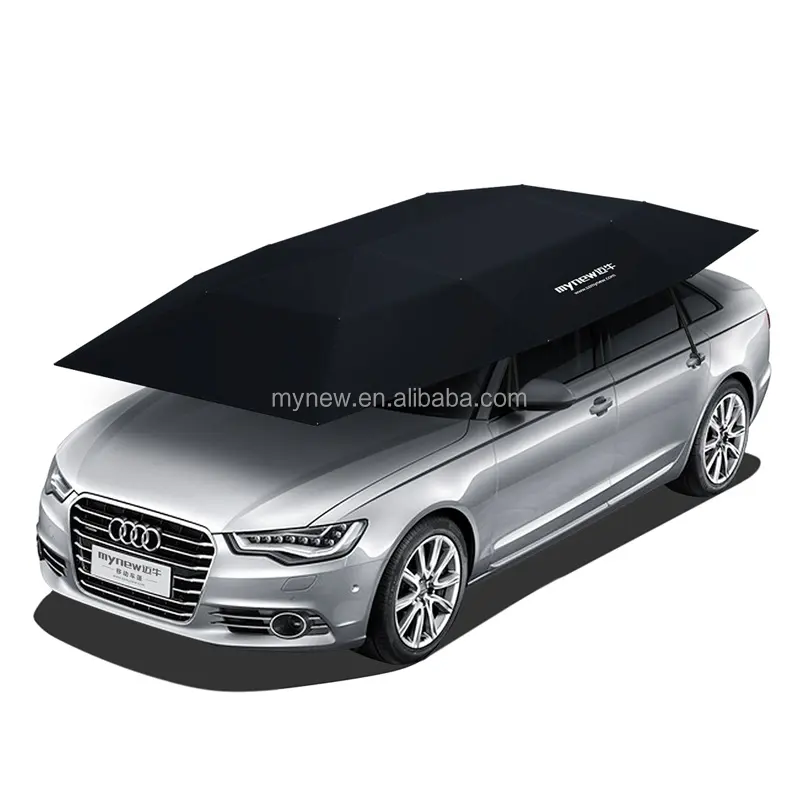 Outdoor camping use manual 210D High quality oxford fabric Outdoor Car Covering roof sun shade umbrella