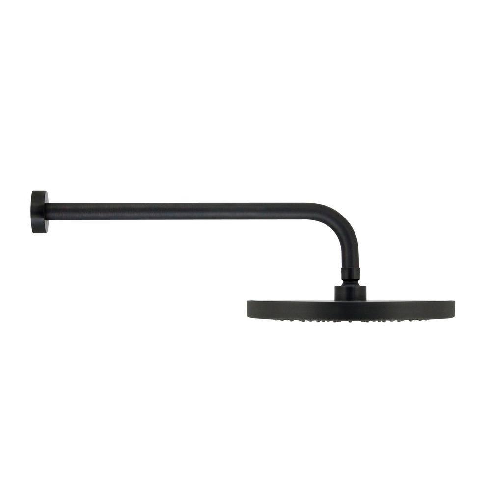 MODONA 1-Spray 10 in. Single Wall Mount Waterfall Fixed Rain Shower Head in Rubbed Bronze AC25SH82-A-B