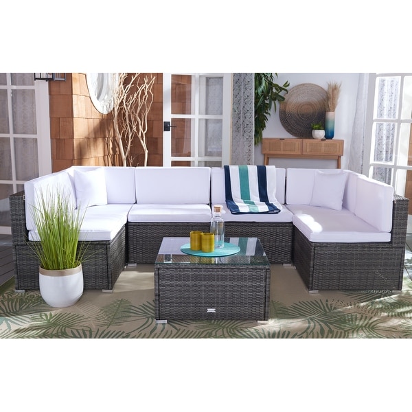 SAFAVIEH Outdoor Living Diona Patio Sectional Set