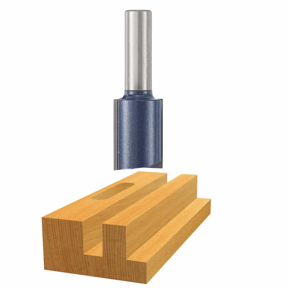 Bosch 7/8 In. x 1-1/4 In. Carbide Tipped 2-Flute Straight Bit 85458M from Bosch