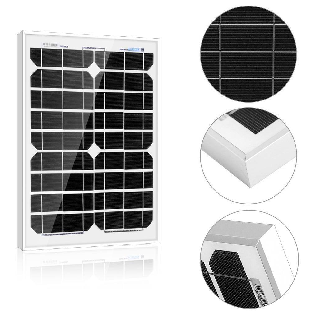 ACOPower 20-Watt 12-Volt Mono Solar Panel Compatible with Portable Chest Fridge Freezer Cooler HY020-12M