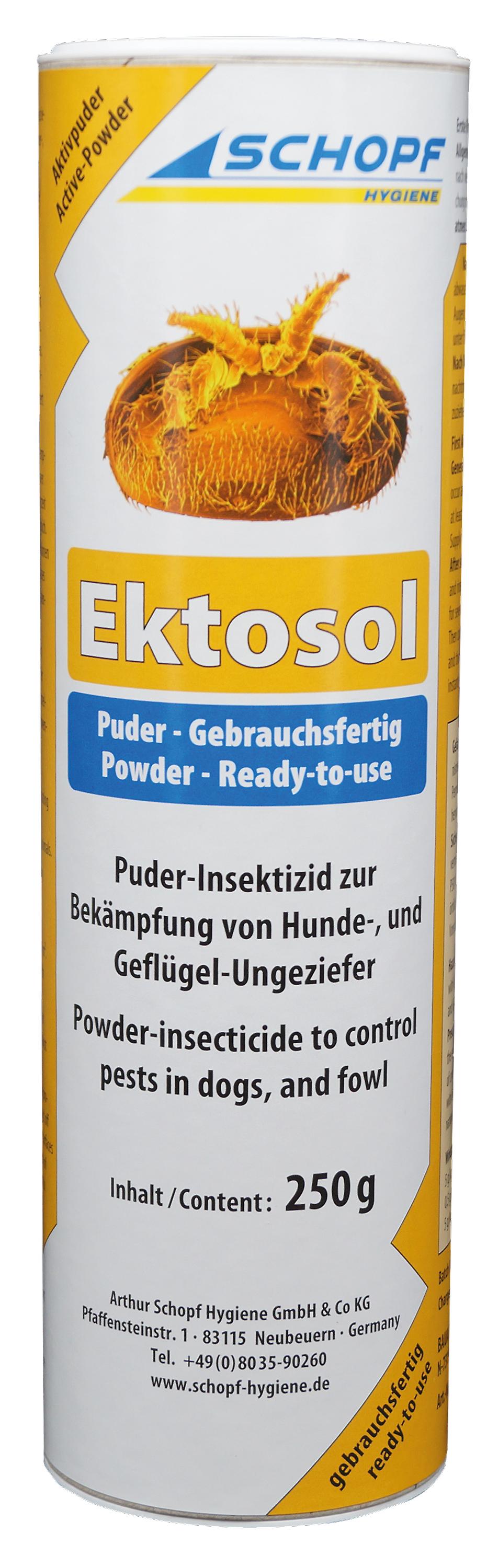 SCHOPF HygieneÂ® EktosolÂ® Puder - gegen GeflÃ¼gel- und Hundeungeziefer， 250 g